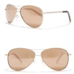 Joe’s Jeans Gold Aviator Sunglasses NWT
